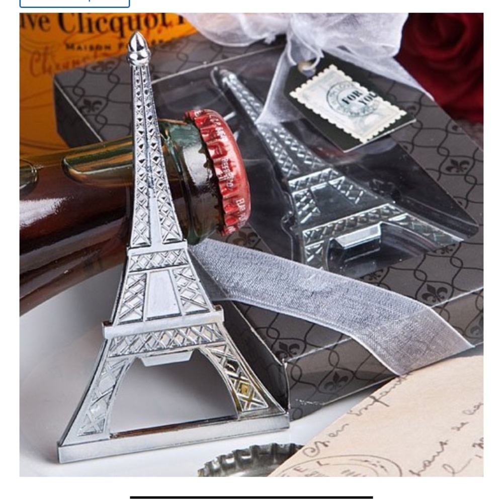 Eiffel Tower Bottle Opener Favor, Fun & functional! Highly detailed